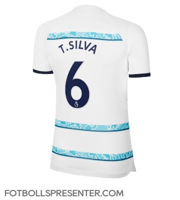 Chelsea Thiago Silva #6 Borta Matchtröja Dam 2022-23 Kortärmad